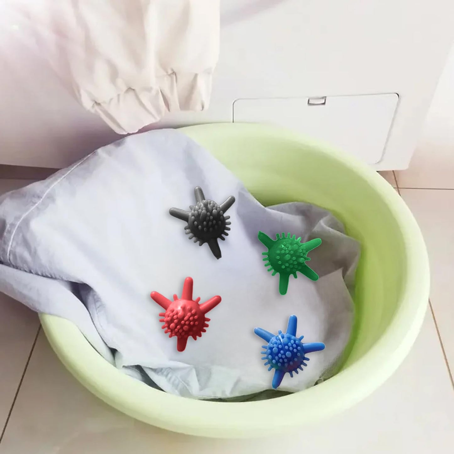 Multipurpose Laundry Washing Balls 6 Piece Set – Reusable Fabric Cleaning Balls for Washing Machine, Anti-Tangle Clothes Care and Enhanced Cleaning