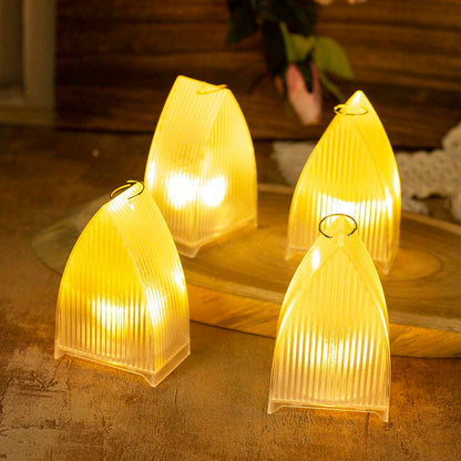 Set of 24 Transparent Decorative LED Candle Lights Battery Operated Flameless Warm Tealights for Home Décor Diwali Christmas Weddings Parties and Gifting (24 Pc Set)