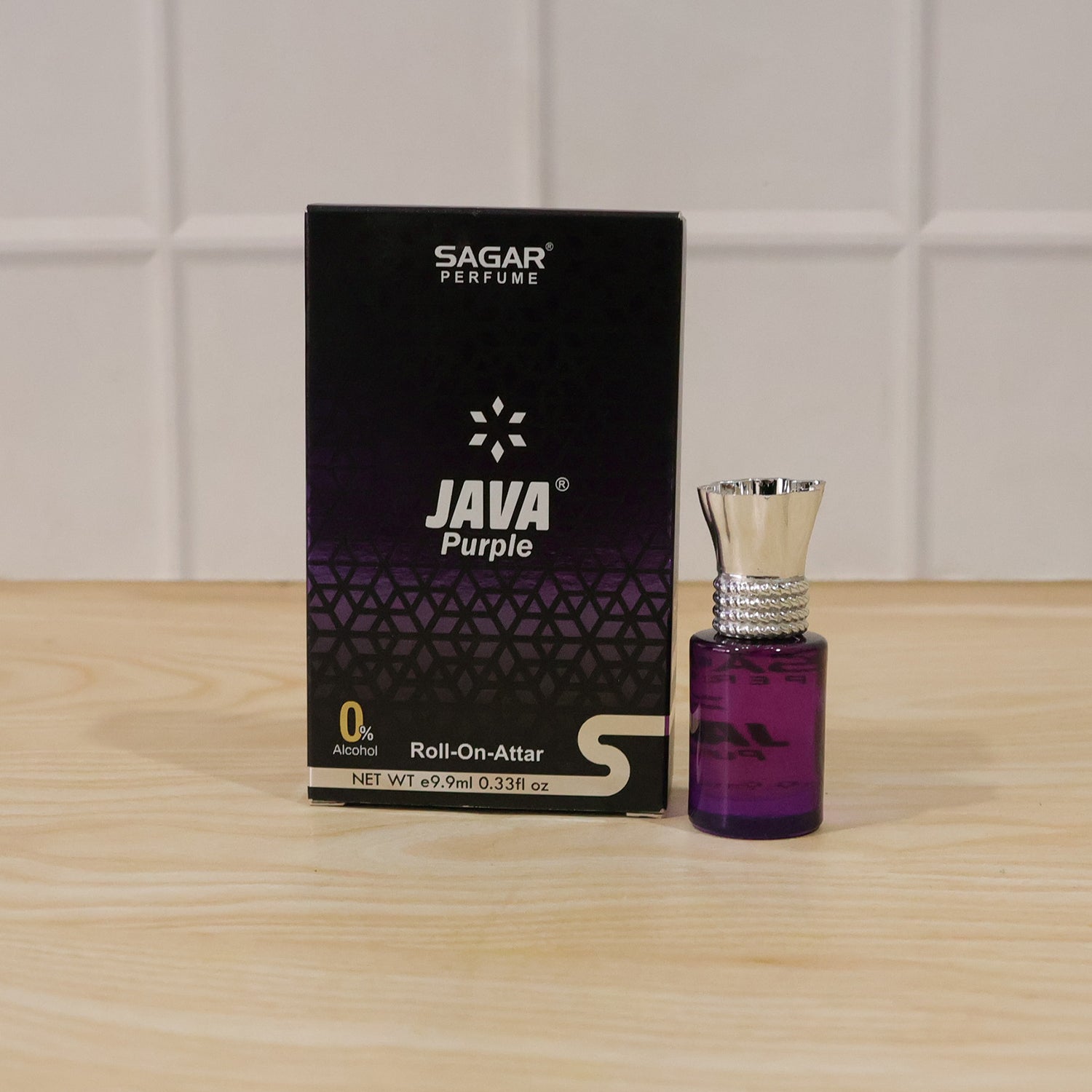 Sagar Java Purple Roll On Attar, Alcohol Free Long Lasting Perfume Oil for Men and Women, 9.9 ml