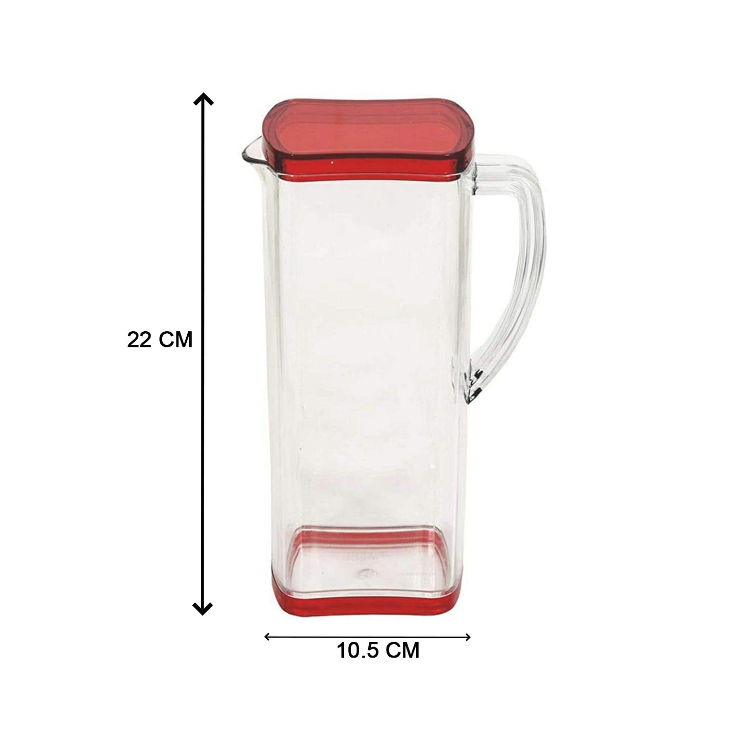 2000ml Square Water Jug with Lid Refrigerator Beverage Pitcher for Water Juice Cold Drinks and Daily Storage