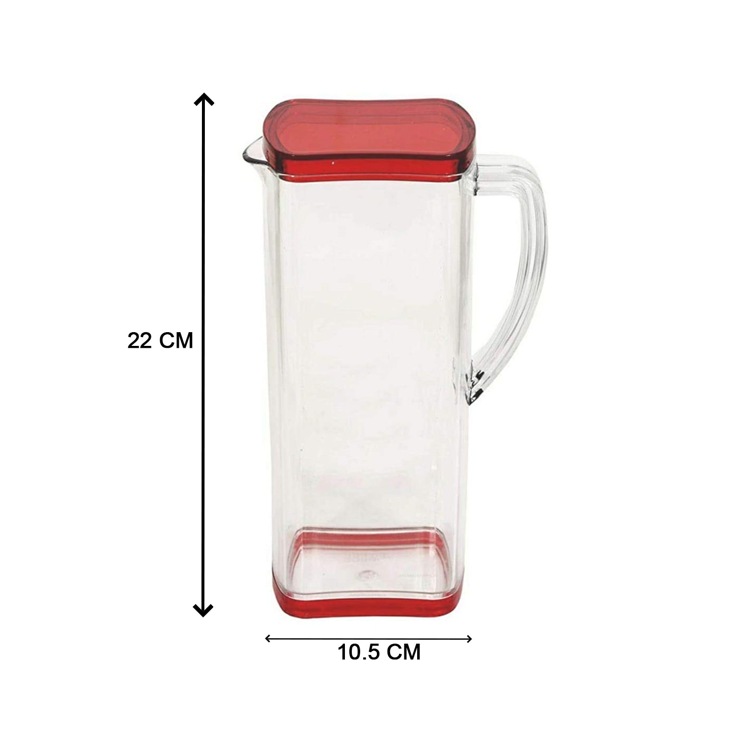 2000ml Square Water Jug with Lid Refrigerator Beverage Pitcher for Water Juice Cold Drinks and Daily Storage