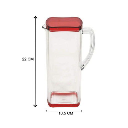 2000ml Square Water Jug with Lid Refrigerator Beverage Pitcher for Water Juice Cold Drinks and Daily Storage