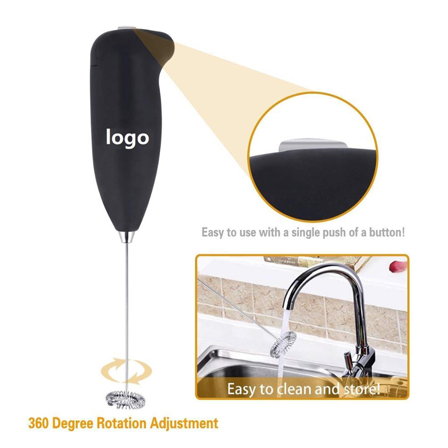 Electric Hand Blender for Mixing and Blending Variable Speed Turbo Stainless Steel Blade Kitchen Mixer Pack of 1