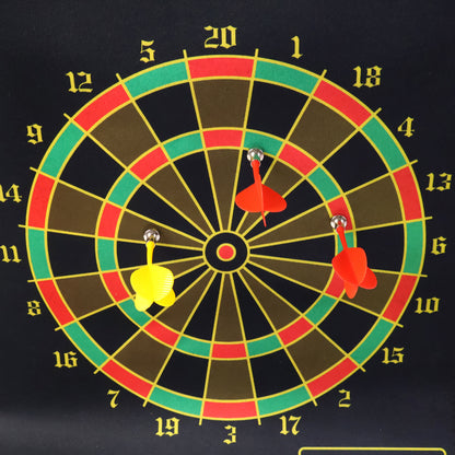 Magnetic Dart Board Game Set with Magnetic Darts Safe Foldable Double Sided Hanging Dartboard for Kids and Adults Indoor and Outdoor Fun (1 Set)