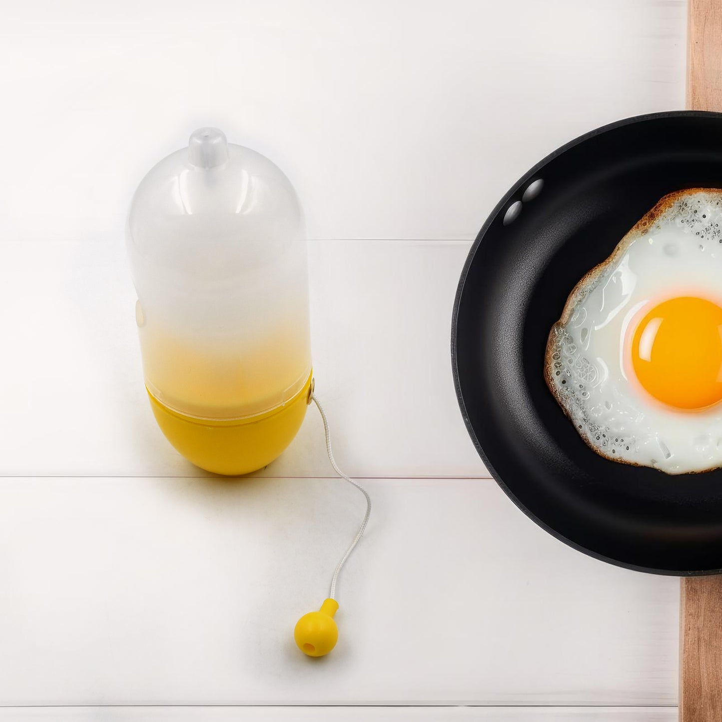 Manual Egg Puller Scrambler – Household Golden Egg Maker, Egg Yolk Mixer Without Breaking Shell, Portable Kitchen Egg Mixing Tool (1 Pc)
