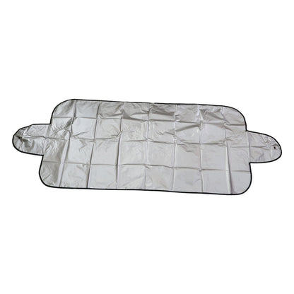 Universal Car Windshield Snow & Sun Protection Cover (145×70 cm) – All-Weather Front Glass Frost Guard with Anti-Scratch Material & Secure Fit for Winter, Summer & Outdoor Parking