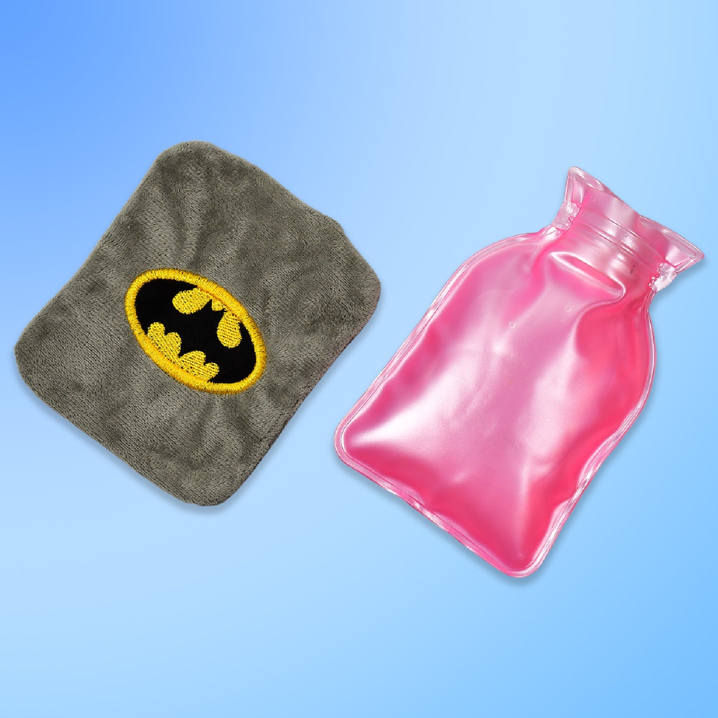 Batman Small Hot Water Bag With Cover For Pain Relief