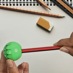 Round Shape Mix Design Pencil Sharpener (1 Pc Round Shape Mix Design)