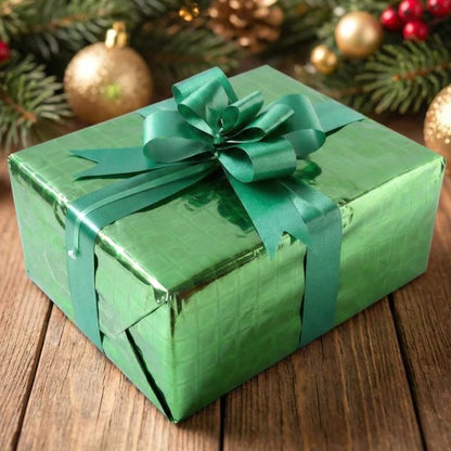 Premium Metallic Gift Wrapping Paper Sheets | 45 Large Foil Gift Wrap Sheets with Shiny Star Print Design | 70x50 cm | Copper Golden Mix Colors for Birthday, Wedding and Festival Gifts