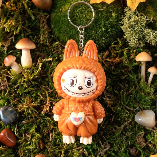 Face Changing Key Holder Cartoon Character Keychain for Men and Women – Expression Changing Doll Toy with Keyring – Cute Mini Character Keychain Gift (1 Pc)