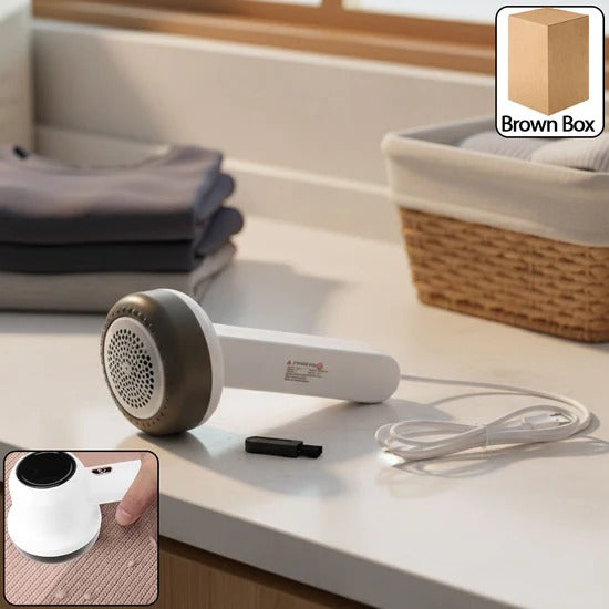 Portable USB Lint Remover | Electric Fabric Defuzzer for Clothes, Sweaters and Furniture