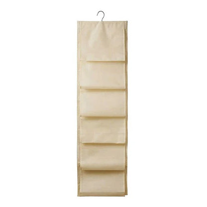 12 Pocket Hanging Storage Bag Closet Organizer Wardrobe Door Storage Pocket for Shoes Clothes and Accessories (1 Pc Mix Color)