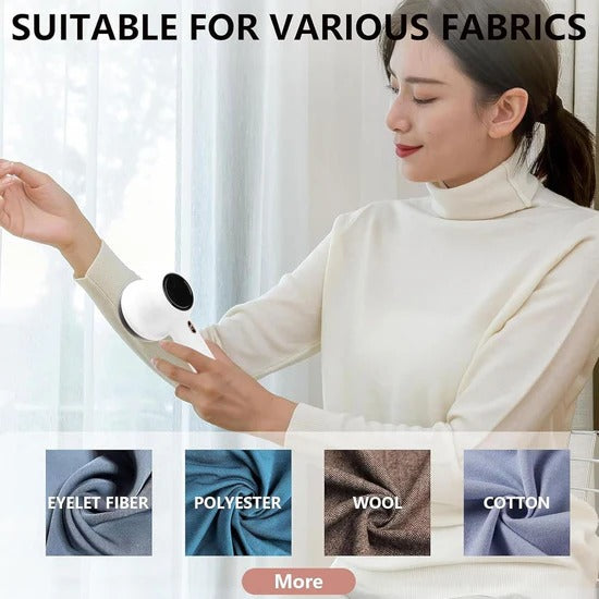Portable USB Lint Remover | Electric Fabric Defuzzer for Clothes, Sweaters and Furniture