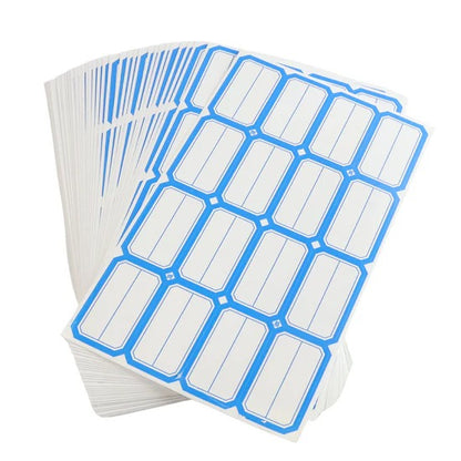 Multipurpose Blank Label Sticker Sheets Red Border Self-Adhesive Writable Labels for Bottles, Containers, Jars, Files and Organizers (50 Sheet)
