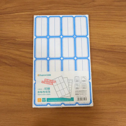 Multipurpose Blank Label Sticker Sheets Red Border Self-Adhesive Writable Labels for Bottles, Containers, Jars, Files and Organizers (50 Sheet)
