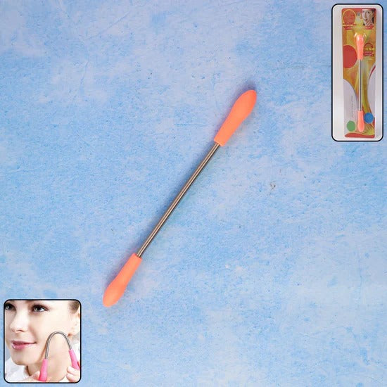 Facial Hair Remover Set Spring Epilator with Eyebrow Razors and Bevelled Tweezers for Women Facial Hair Removal and Eyebrow Grooming