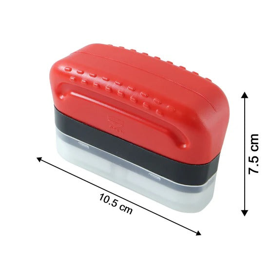 2 in 1 Car Oil Film Cleaning Brush with Foam Head and Ergonomic Handle for Windshield, Windows, and Mirrors
