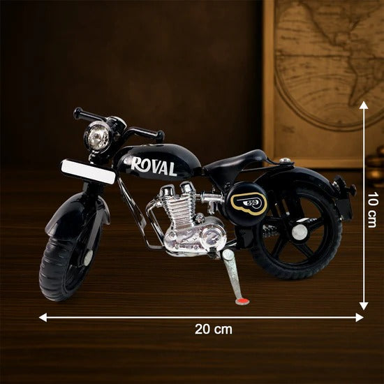 Metal Bullet Bike Toy Model Miniature Motorcycle with Free Rolling Wheels and Side Stand for Kids and Collectors (1 Pc Mix Color)