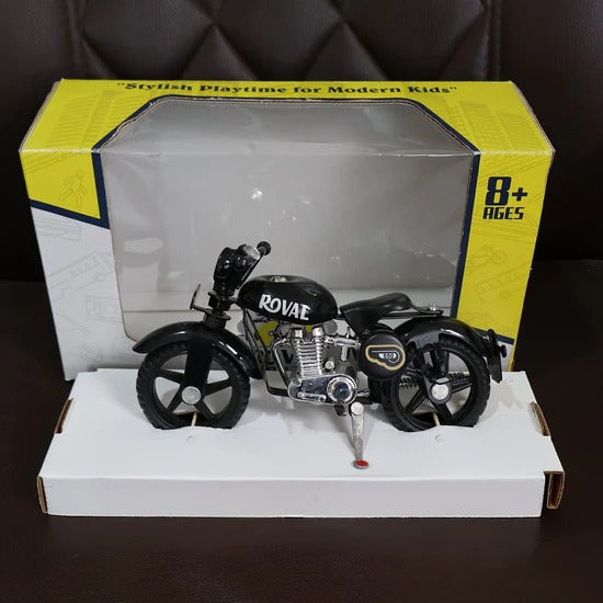 Metal Bullet Bike Toy Model Miniature Motorcycle with Free Rolling Wheels and Side Stand for Kids and Collectors (1 Pc Mix Color)
