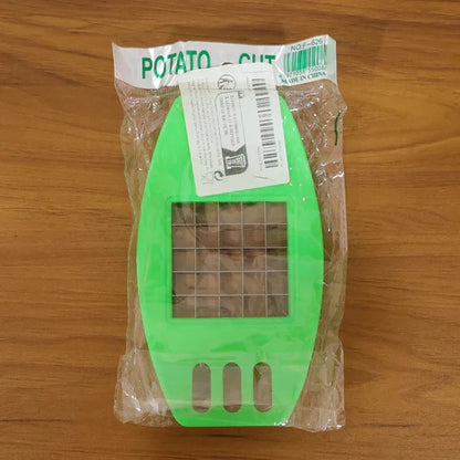 Manual Potato Cutter French Fries Cutter with Stainless Steel Blade and ABS Handle for Potato Sweet Potato Chips and Waffle Slices Pack of 1