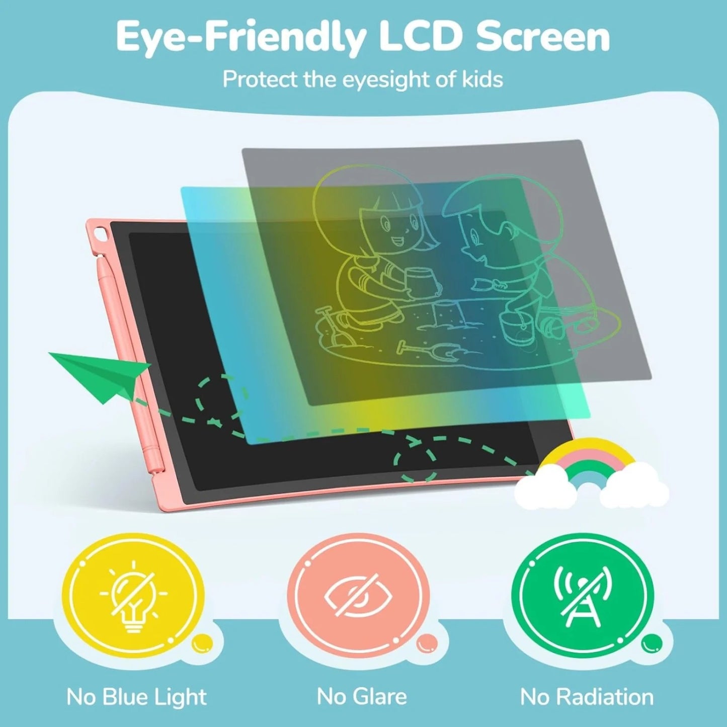Oblivion LCD Portable Writing Pad / Tablet for Kids - 8.5 Inch
