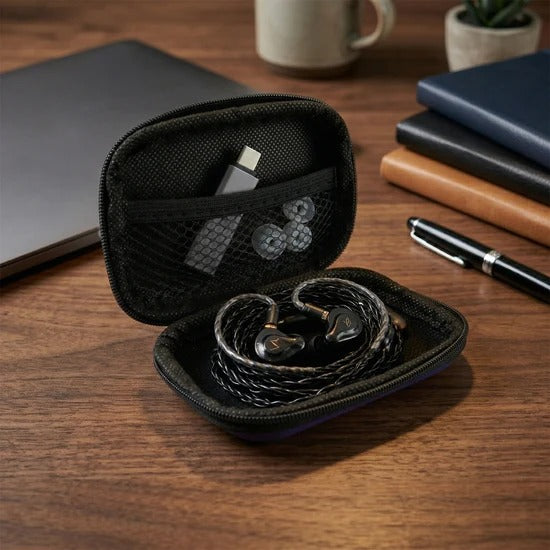 Multipurpose Hard Shell EVA Travel Storage Case for Electronics, Earphones, USB Drives, Data Cables, Chargers and Power Banks, Compact Zipper Gadget Organizer Pouch