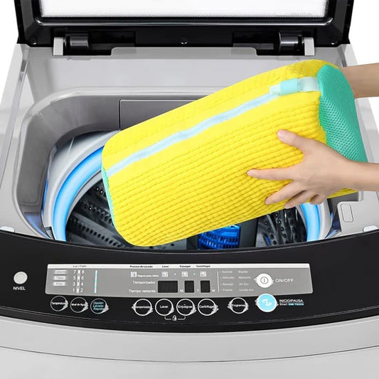 Shoe Cleaning Mop Cover with Microfiber Chenille Lining and Zipper Reusable Washable Shoe Scrubber Bag for Washing Machine and Manual Cleaning (1 Pc)