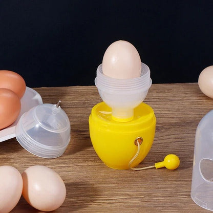Manual Egg Puller Scrambler – Household Golden Egg Maker, Egg Yolk Mixer Without Breaking Shell, Portable Kitchen Egg Mixing Tool (1 Pc)