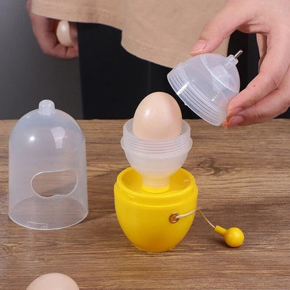Manual Egg Puller Scrambler – Household Golden Egg Maker, Egg Yolk Mixer Without Breaking Shell, Portable Kitchen Egg Mixing Tool (1 Pc)