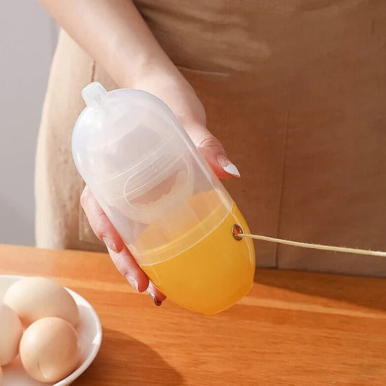 Manual Egg Puller Scrambler – Household Golden Egg Maker, Egg Yolk Mixer Without Breaking Shell, Portable Kitchen Egg Mixing Tool (1 Pc)
