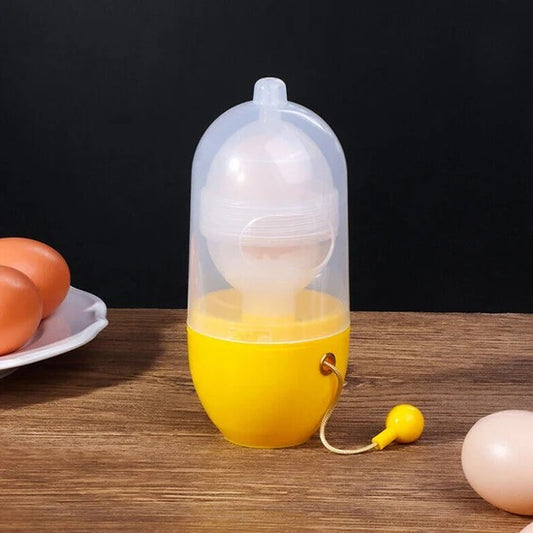 Manual Egg Puller Scrambler – Household Golden Egg Maker, Egg Yolk Mixer Without Breaking Shell, Portable Kitchen Egg Mixing Tool (1 Pc)