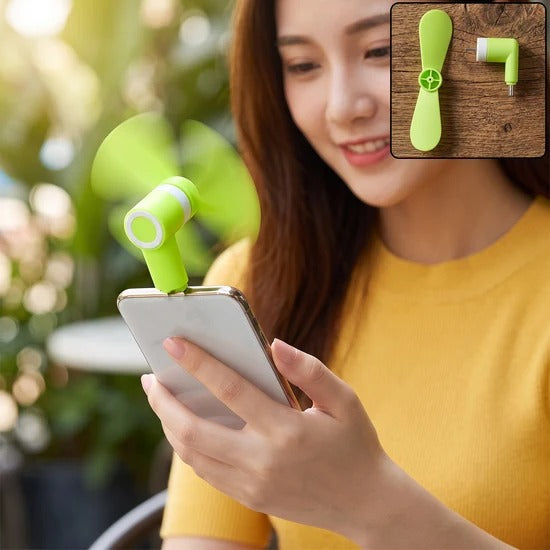 Mini USB Fan Portable Handheld Clip Fan Adjustable Speed for Home Office Study Travel Camping and Personal Cooling (1 Pc)