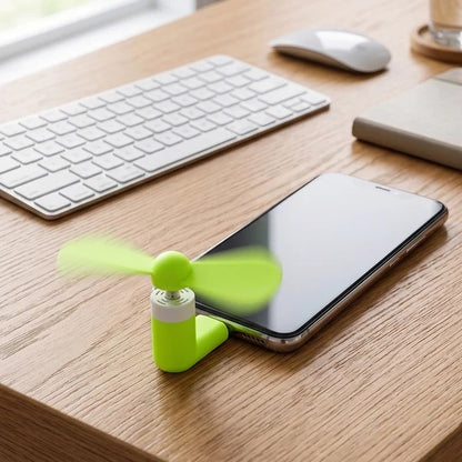 Mini USB Fan Portable Handheld Clip Fan Adjustable Speed for Home Office Study Travel Camping and Personal Cooling (1 Pc)