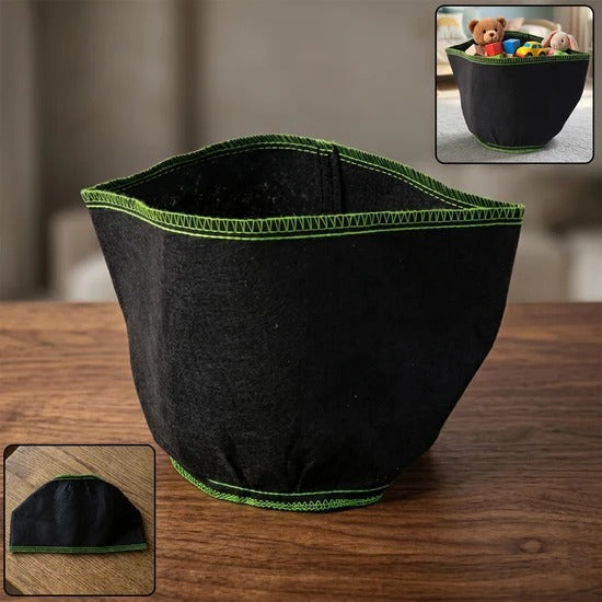 Small Foldable Fabric Storage Box with Handles for Clothes Toys Books Makeup Socks Underwear and Home Organization (1 Pc)