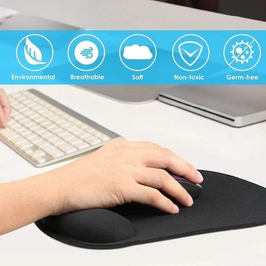 High Quality Gaming Wrist Mouse Pad Ergonomic Soft Wrist Support Desk Mat for Computer Laptop Office Gaming and Study Use (1 Pc)