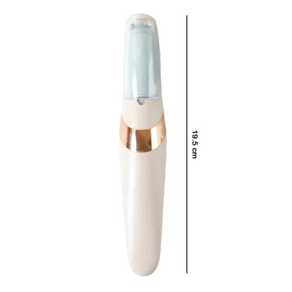Flewless Pedi Electronic Pedicure Tool Cordless Rechargeable Callus and Dry Skin Remover with 2 Roller Heads and USB Charging Cord (1 Set)