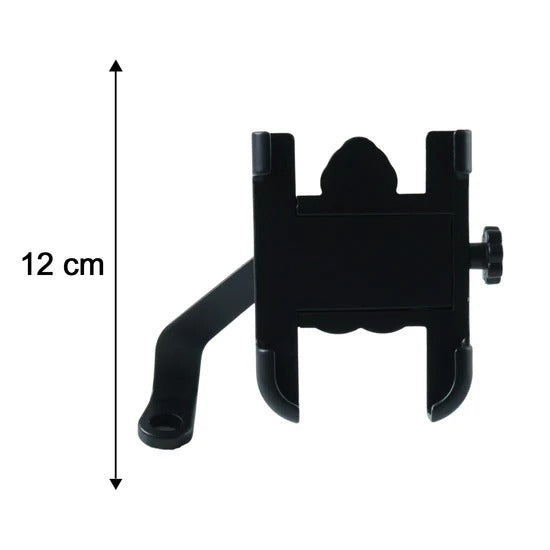 6706 Mobile Phone Holder With Easy Adjustable Rear View Mirror Mount Solid Metal Cradle Stand Suitable For Bike Mobile Phones