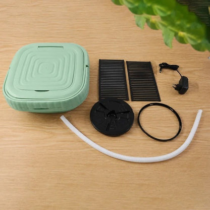 Portable Mini Folding Washing Machine with Drain Basket Compact Washer for Underwear Socks Baby Clothes Travel Camping Dorm and Apartment (1 Pc)