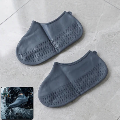 4919 Shoe Cover (Small Size) For Rain Reusable Antiskid Waterproof Boot Cover Shoe Protector For Bike Silicone (1 Pair)