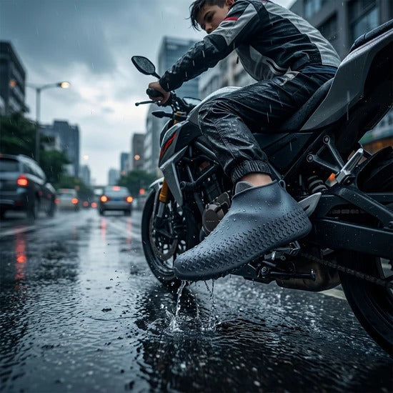 4919 Shoe Cover (Small Size) For Rain Reusable Antiskid Waterproof Boot Cover Shoe Protector For Bike Silicone (1 Pair)