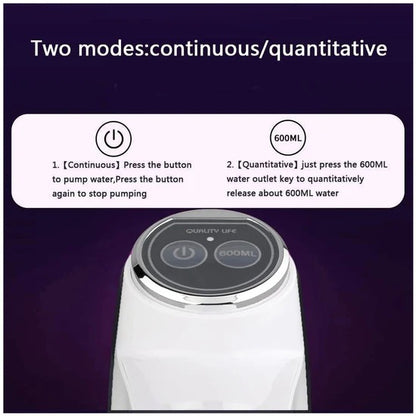 Foldable USB Rechargeable Automatic Water Dispenser Pump for 20 Litre Water Bottles Portable Electric Drinking Water Pump