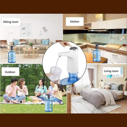 Foldable USB Rechargeable Automatic Water Dispenser Pump for 20 Litre Water Bottles Portable Electric Drinking Water Pump