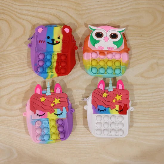 Childrens Silicone Bag Childrens Coin Purse (1 Pc)