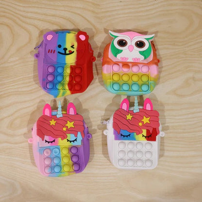 Childrens Silicone Bag Childrens Coin Purse (1 Pc)