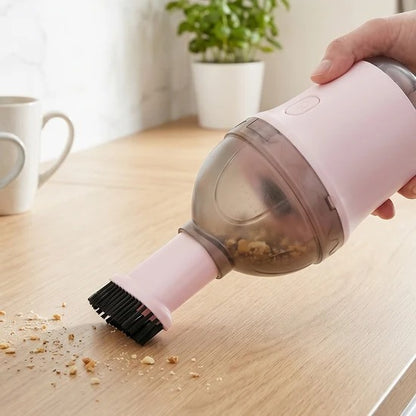 Handheld Cordless Vacuum Cleaner Mini Desktop Dust Cleaner One Button Switch for Office Home Car Keyboard and Table Cleaning (1 Pc)