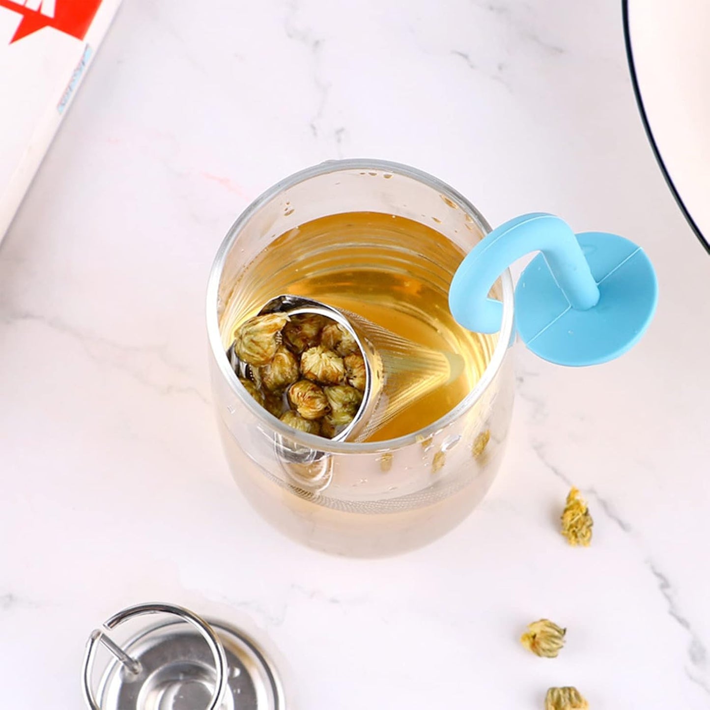 Reusable Umbrella Shape Silicone Tea Infuser and Loose Leaf Tea Strainer – Cute Food Grade Tea Filter for Cups and Mugs