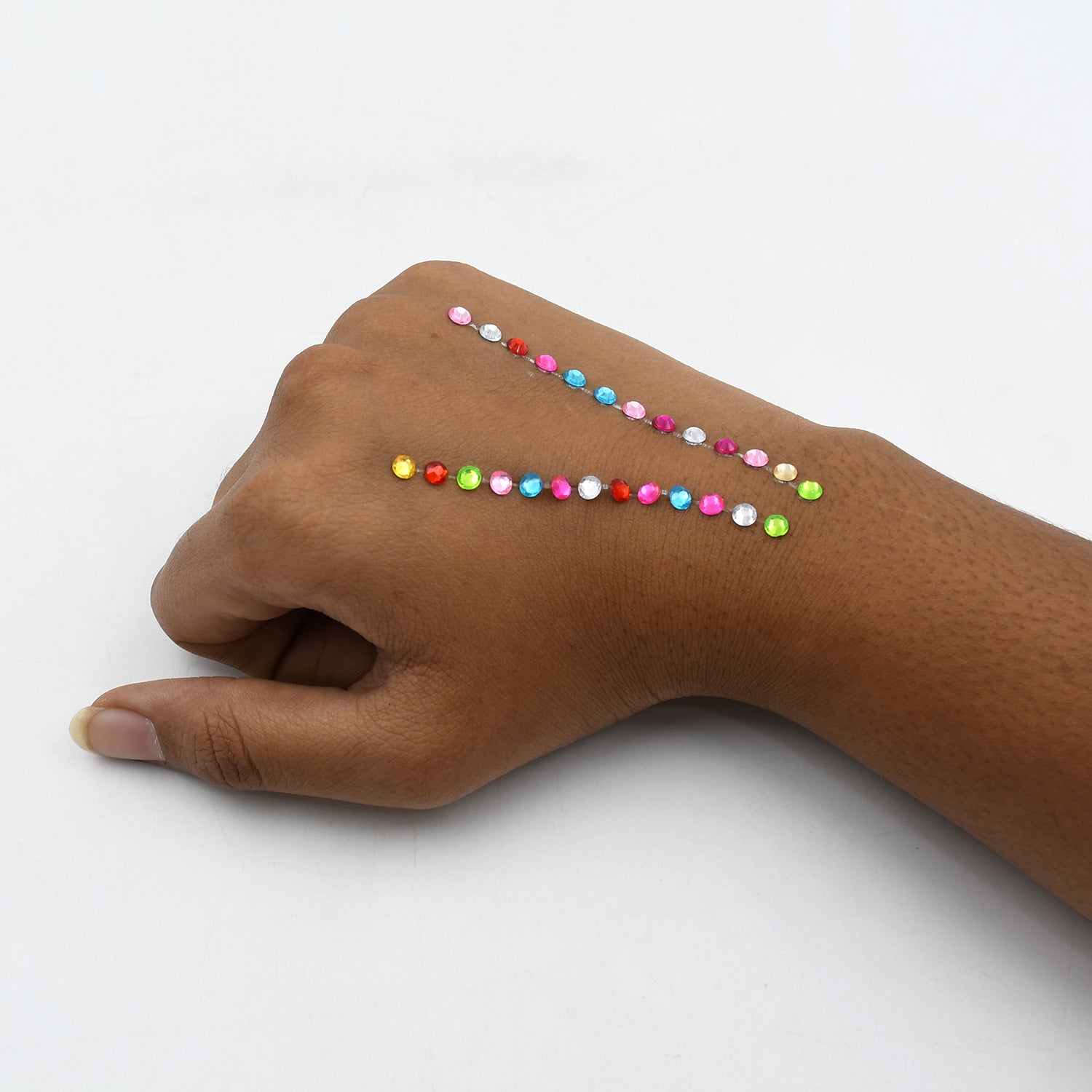 Self Adhesive Shining Crystal Stone Stickers | Multi Size Multicolor Rhinestone Gems for Art and Craft, Jewellery Making, Mobile Decoration, School Projects and DIY Decoration (Big Size)