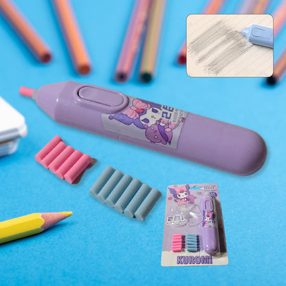 Battery Operated Electric Eraser Kit with 10 Refills – Automatic Precision Eraser for Drawing, Sketching, Drafting and School Supplies