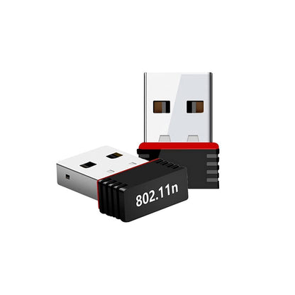 Mini USB Wi Fi Receiver Wireless Network Adapter 300 Mbps with Driver CD for PC Laptop Desktop (1 Pc)