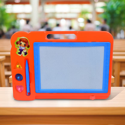 Magnetic Sketch Slate and Drawing Board for Kids – Rewritable Colorful Magnetic Drawing Pad with Pen (27×19 cm)
